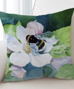 Bee Sucking Flower Mites Cushion Cover
