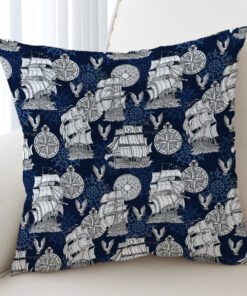Vintage Pirate Ship - Eagles Cushion Cover