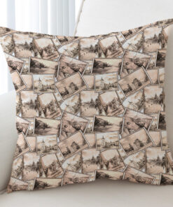Old Picture Vinatge Color Cushion Cover